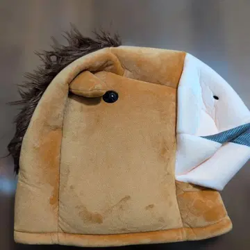 말 봉제 인형 마스크