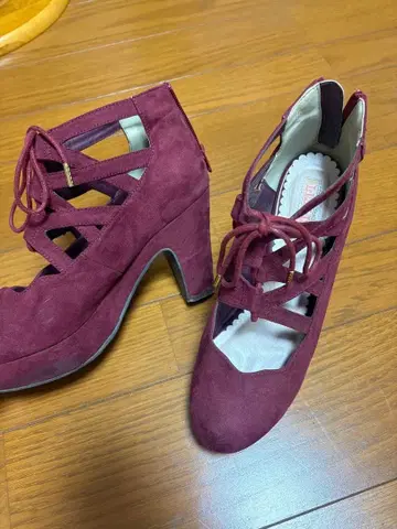 리즈리사 힐 펌프스 L 사이즈 슬림 레그 귀여운 스웨이드