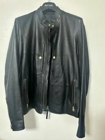 새상품급 Paul Smith 블랙 라이더 자켓 ( L )