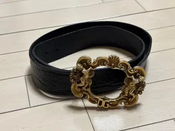 돌체앤가바나 블랙 벨트 장식 버클