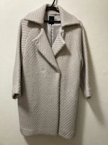 뮌헨 Munich 옅은 그레이 울 코트 S