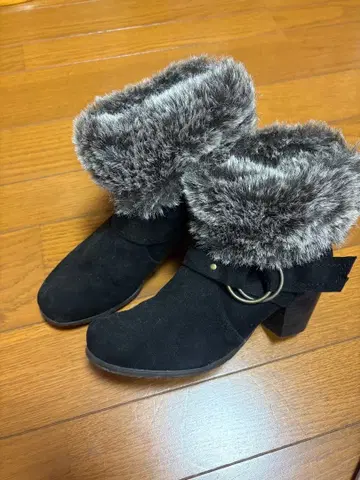 새상품급! melody fair 퍼 부츠 블랙 2way 접기 가능