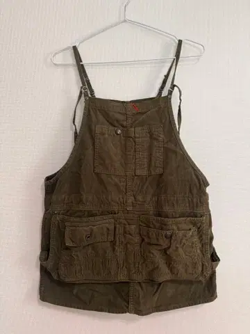 Johnbull 코듀로이 에이프런 원피스 스커트