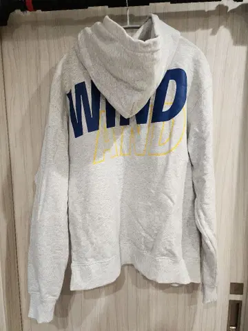 WIND AND SEA 그레이 후드티