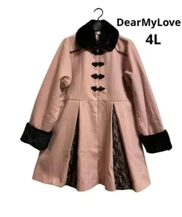 DearMyLoveWhip 백리본 레이스 플리츠 코트 핑크 4L