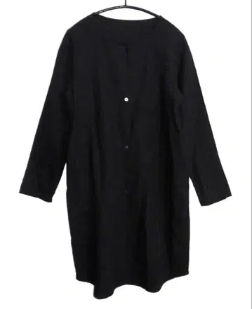 새상품급 에붐에바 린넨100% 노카라 셔츠 원피스