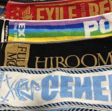 LDH 라이브 굿즈 머플러 타월 7점