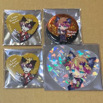 로노 아쿠네코 난자타운 하트 캔뱃지 클리어 카드 악마 집사와 검은 고양이