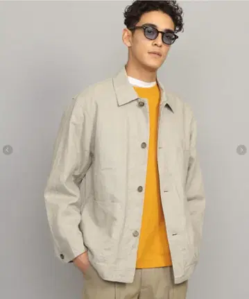 BEAUTY&YOUTH 린넨 커버올 자켓