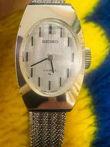SEIKO 세이코 여성용 수동 와인딩 21석 11-7030 메쉬 벨트