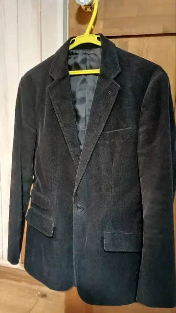 코듀로이 테일러드 자켓 블랙