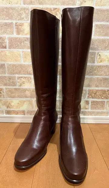 [ REGAL ] 브라운 가죽 롱 부츠 23.5cm