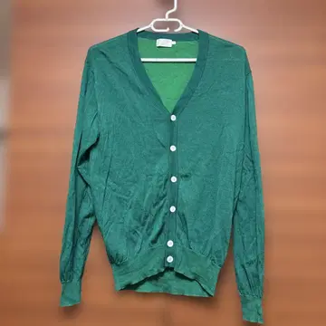 EDIFICE 그린 V넥 가디건 사이즈 46