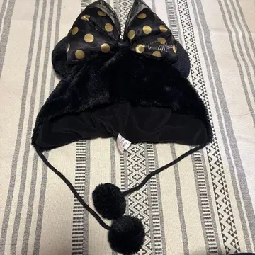 미니 마우스 귀 달린 퍼 모자