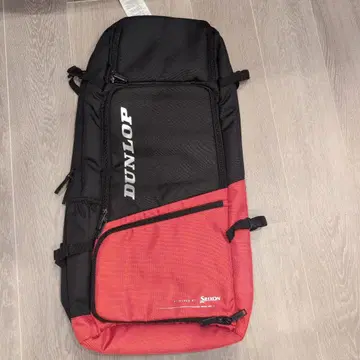 DUNLOP 테니스 라켓 백 블랙/빨간색
