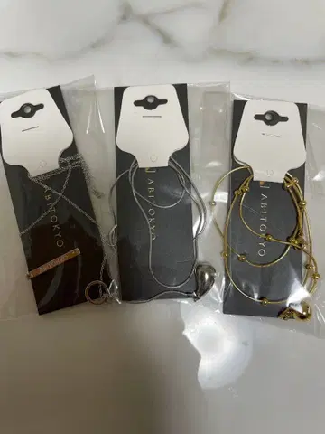 AB TOKYO 체인 목걸이 3종 세트