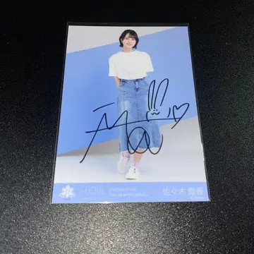 =LOVE 이코러브 브로마이드 친필 사사키 마이카 겨울 투어 T셔츠 히키