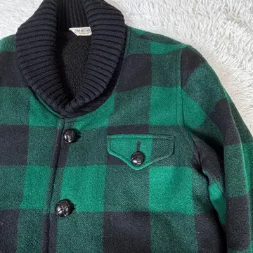 새상품급 FIVE BROTHER x GDC 콜라보 보아 자켓 블록 체크