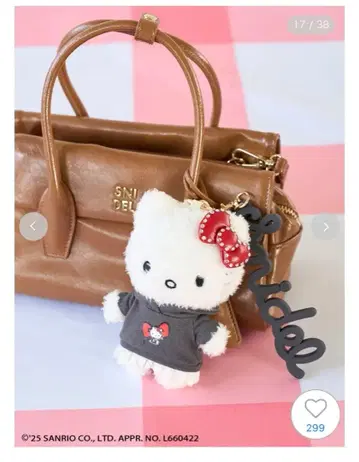 [ 새상품 ] SNIDEL 스나이델 HELLO KITTY 참 블랙