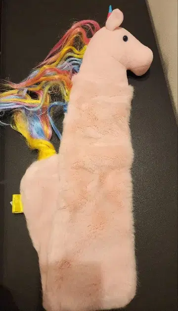 6% dokidoki 유니콘 머플러 복슬복슬 핑크