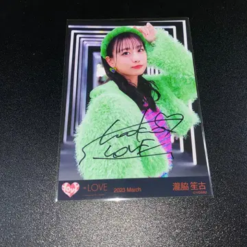 =LOVE 이코러브 브로마이드 친필 타키와키 쇼코 junkies 중