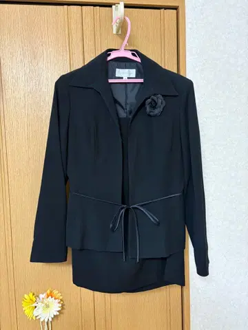 블랙 수트 11AR 허리 리본 포함