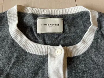UNITED ARROWS 그레이 화이트 가디건
