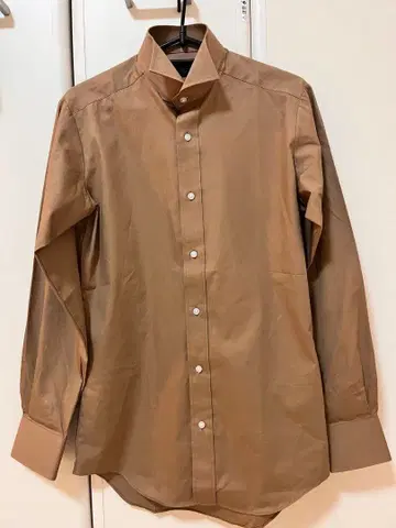 [ 거의 미사용품 ] MAZZO 신랑 윙 셔츠 브라운 S