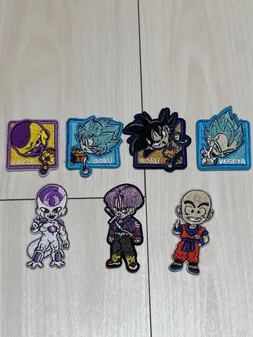 드래곤볼 자수 와펜 세트