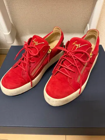 쥬세페 자노티 신발 원박 있음 빨간색 사이즈 42