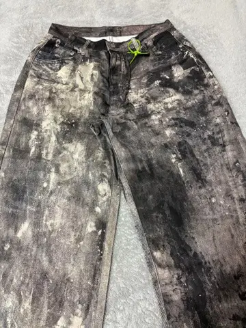 패치워크풍 데미지 가공 데님 팬츠 와이드 스트레이트 노브랜드