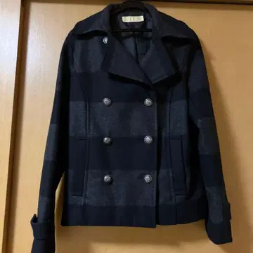 NATURAL BEAUTY BASIC 더블 브레스트 코트 피코트