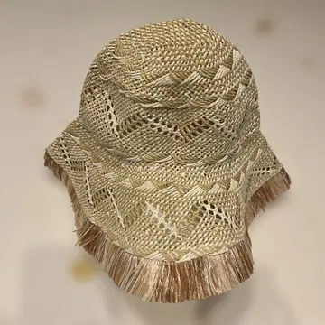 프린지 달린 밀짚모자 made in Italy