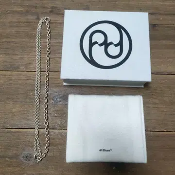 올 블루스 실버 체인 목걸이