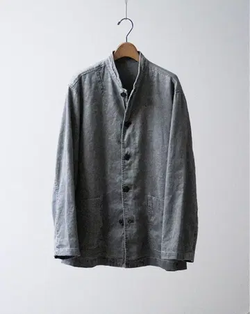 CONFECT 24SS 린넨 코튼 피그먼트 다이 스탠드 자켓