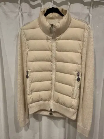 G-Stage 후드 부착 다운 자켓 아이보리 다운 90% 페더 L