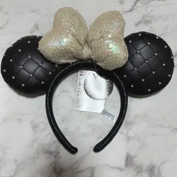 [ 미사용 새상품 ] 디즈니 머리띠 퀼팅 머리띠 인조 가죽 미니