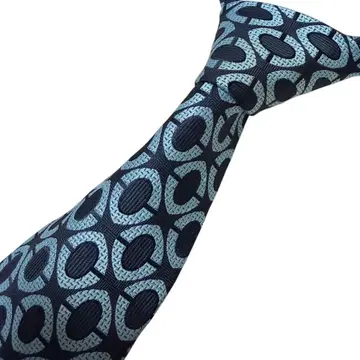 A LOOK 에일룩 기하학 패턴 블루 파랑 넥타이