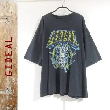 새상품급 GIDEAL 로고 프린트 T셔츠 XL 상당