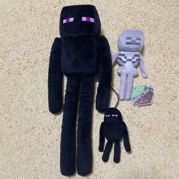 마인크래프트 엔더맨 스켈레톤 봉제 인형 마스코트 묶음 판매