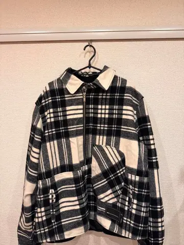 We11done 체크 셔츠 자켓