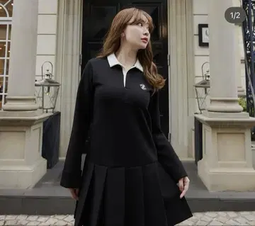 Polo Pleated Mini Dress/ Herlipto