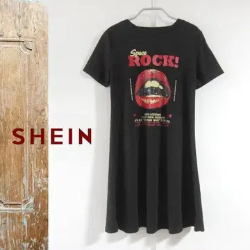 새상품급 SHEIN ROCK 프린트 롱 T셔츠 XS