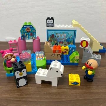 [ 덤 포함 ] 호빵맨 반짝반짝 얼음 수족관 블록 세트