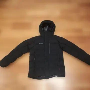 MAMMUT 후드 부착 다운 자켓 블랙 남성용 L 사이즈