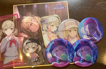 프로세카 아즈사와 코하네 색지 캔뱃지 아크릴 스탠드 책갈피 세트