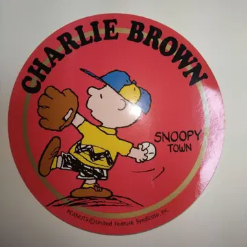 스누피 씰 스누피타운 한정판 스티커 찰리 브라운