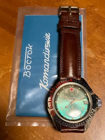 보스토크 코만다스키 다이버즈 군용 소련 시계 빈티지 가동