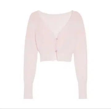 jacquemus 자크 뮈스 모헤어 크롭 가디건 핑크