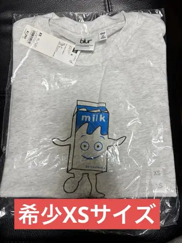 blur 밀크팩 디자인 T셔츠 XS